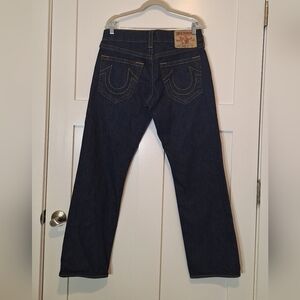 True Religion Bobby Jeans Darkwash Cotton Made In USA 32x31